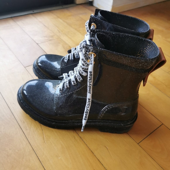 See by chloe Florrie Lace up rain boots - Picture 4 of 7